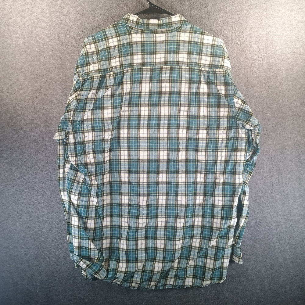 Carhartt Midweight Chambray Shirt Mens Size XL Dark Gray Plaid Pockets S254 - Picture 7 of 10